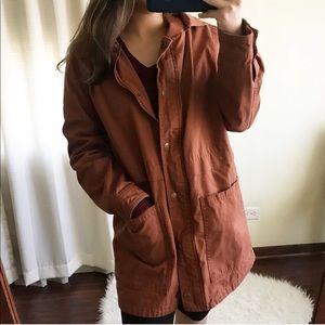 Forever 21 burnt orange utility coat